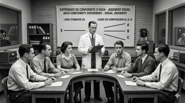 Les exp&eacute;riences de conformit&eacute; d&rsquo;Asch